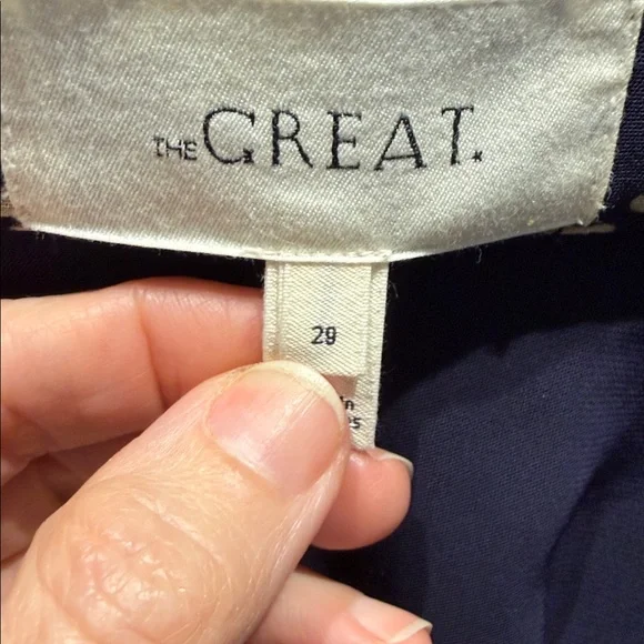 THE GREAT. Navy and Cream Floral Men's Dress Pants